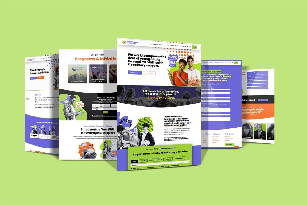 Phoenix Group Foundation custom nonprofit website design